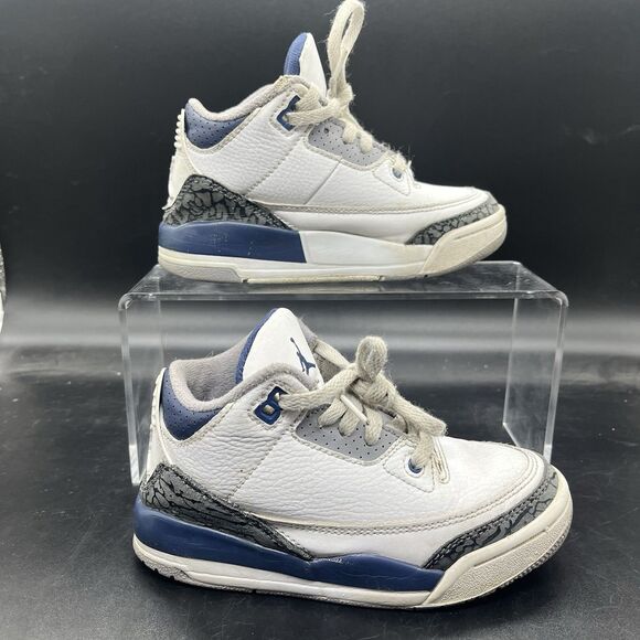 Nike Air Jordan 3 Retro PS Midnight Navy White DM0966-140 Size 11C - Picture 1 of 7